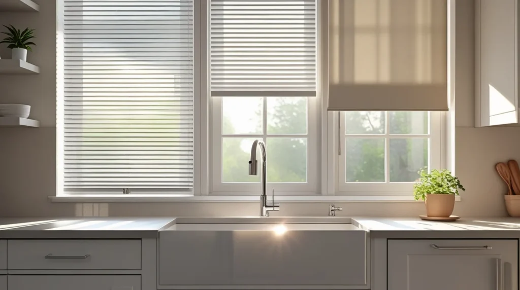 Kitchen Sink Window Blinds vs. Shades Which Works Better
