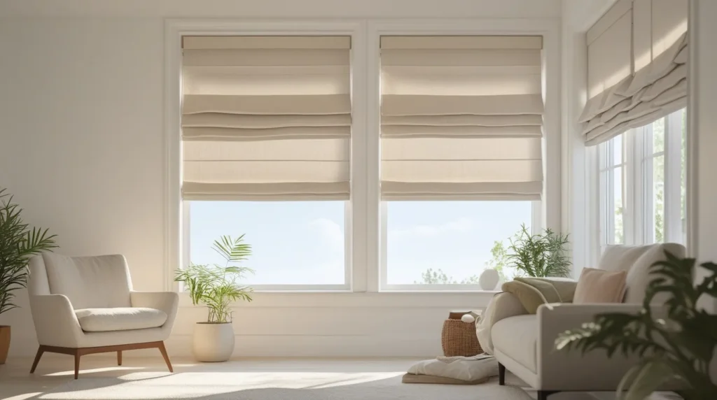 Roman Shades Beauty with Less Effort