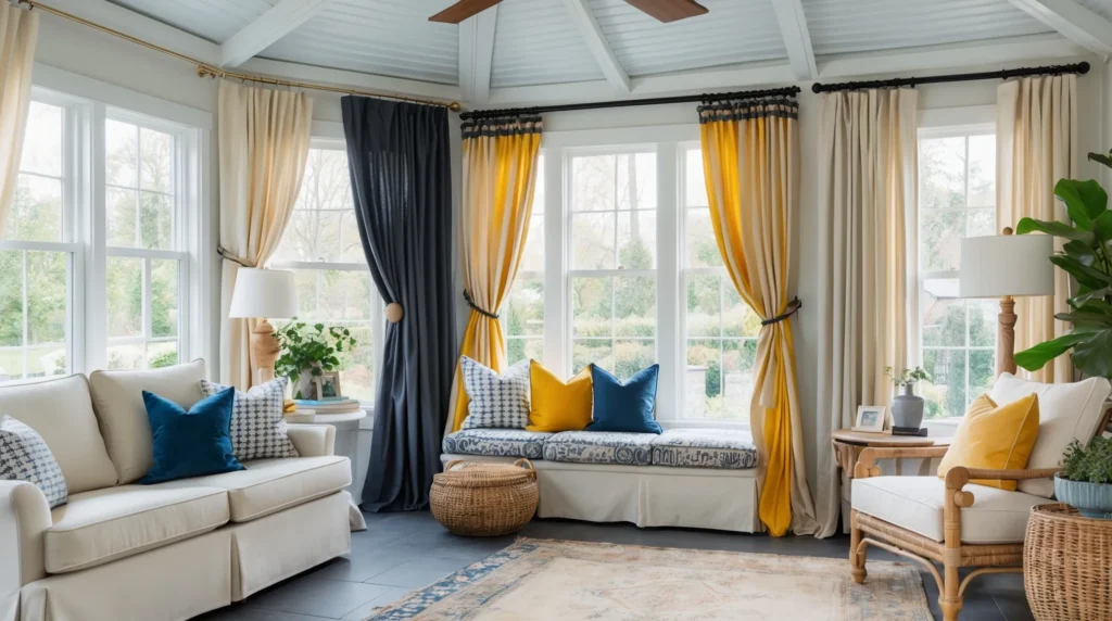 Matching Sunroom Curtains with Furniture and Home Décor